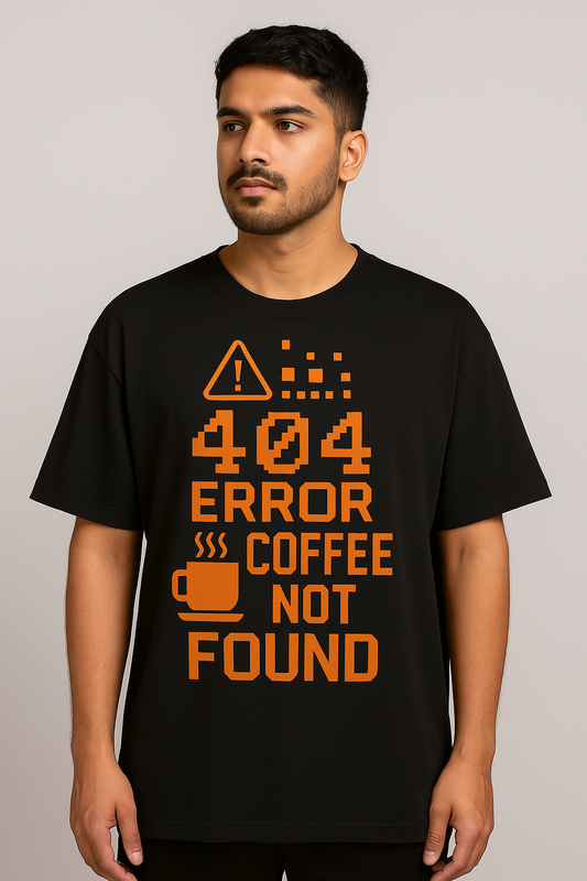 404 Error: Coffee Not Found – Funny Coder T-Shirt for Programmers & Techies
